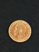 GOLD FULL SOVEREIGN 1912 GEORGE V