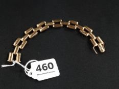 9 CARAT GOLD BRACELET 15.7 GRAMS