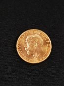 GOLD FULL SOVEREIGN 1925 GEORGE V