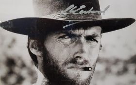 HAND SIGNED CLINT EASTWOOD PHOTO