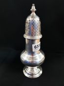 SILVER SUGAR SIFTER 21.5CM TALL 217G LONDON 1897-98