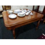 ANTIQUE MAHOGANY 2 PIECE DINING TABLE