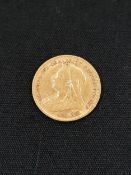 GOLD HALF SOVEREIGN 1899 QUEEN VICTORIA