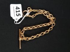 18 CARAT GOLD ALBERT CHAIN (NOT HALLMARKED BUT TESTED TO) CIRCA 57.6 GRAMS