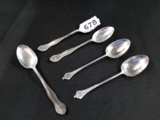 5 SILVER TEASPOONS