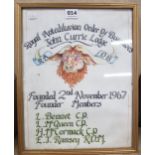 R.A.O.B FRAMED JOHN CURRIE LODGE PICTURE