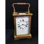 LARGE STRIKING CARRIAGE CLOCK - MAPPIN AND WEBB