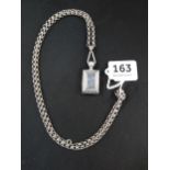 SILVER PHOTO LOCKET AND CHAIN