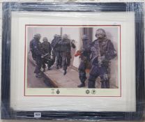ROYAL ULSTER CONSTABULARY GEORGE CROSS FRAMED PICTURE