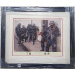 ROYAL ULSTER CONSTABULARY GEORGE CROSS FRAMED PICTURE