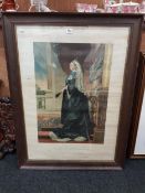 LARGE FRAMED PRINT OF QUEEN VICTORIA