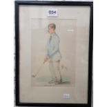 WATERCOLOUR GOLFER