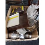 BOX LOT OF EPNS AND CUTLERY