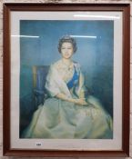 FRAMED QUEEN ELIZABETH II PICTURE