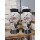 PAIR OF VICTORIAN MILKGLASS VASES