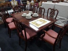 DINING TABLE AND 8 CHAIRS