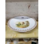 ANTIQUE HAND PAINTED CAKE STAND