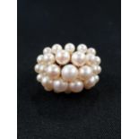 9 CARAT GOLD AND PEARL RING