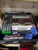BOX LOT OF CONSOLE GAMES - XBOX, PS3 AND PS4