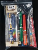 BAG OF COLLECTABLE PENS