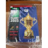 2 RUGBY WORLD CUP 2003 PROGRAMMES