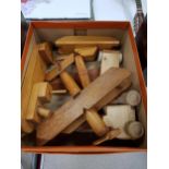 BOX OF WOODEN TOYS