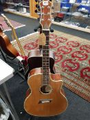 MICHAEL KELLY SEMI ACOUSTIC GUITAR, VISIONARY MODEL V15CE WITH ADJUSTABLE HEIGHT NECK SYSTEM