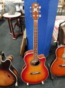 JIM DEACON SEMI ACOUSTIC GUITAR IT IS INCOMPLETE AND NO PARTS AVAILABLE