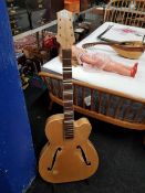 VINTAGE HOFNER STYLE ARCHTOP GUITAR FOR RESTORATION COMES WITH A FEW NON STANDARD PARTS