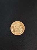 GOLD FULL SOVEREIGN 1909 EDWARD VII