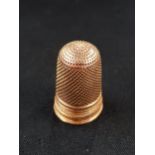 18 CARAT GOLD THIMBLE 4.7G