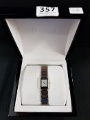 LADIES DIAMOND ENCRUSTED RADO WATCH IN BOX WITH PAPERWORK