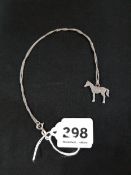 SILVER HORSE PENDANT ON SILVER CHAIN