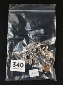 COLLECTION OF SILVER AND OTHER JEWELLERY