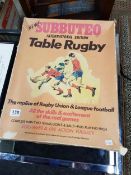 SUBUTTEO TABLE RUGBY AND CRICKET GAMES