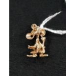 9 CARAT GOLD MOUSE CHARM