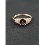 9 CARAT GOLD DIAMOND DRESS RING