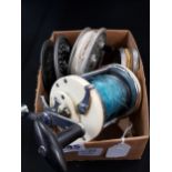 BOX OF FISHING ACCESSORIES