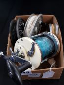 BOX OF FISHING ACCESSORIES