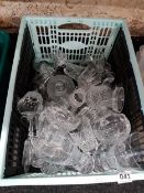 BOX OF CUT GLASS AND OTHER GLASSWARE