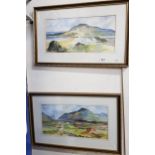 PAIR OF WATERCOLOUR LANDSCAPES