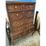 GEORGIAN CHEST OF DRAWERS ON LEGS