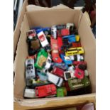 BOX OF MODEL CARS