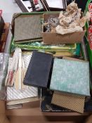 BOX LOT TO INCLUDE CUTLERY, PLACE MATS AND NAPKINS