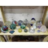 19 GLASS PAPERWEIGHTS