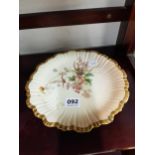 ROYAL WORCESTER PLATE WITH DRAGONFLY AND SNAIL