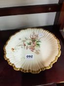ROYAL WORCESTER PLATE WITH DRAGONFLY AND SNAIL