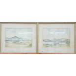 PAIR OF WATERCOLOUR LANDSCAPES