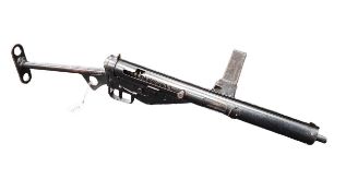 DEACTIVATED STEN MK3 SUB MACHINE GUN 9MM BARREL 8"