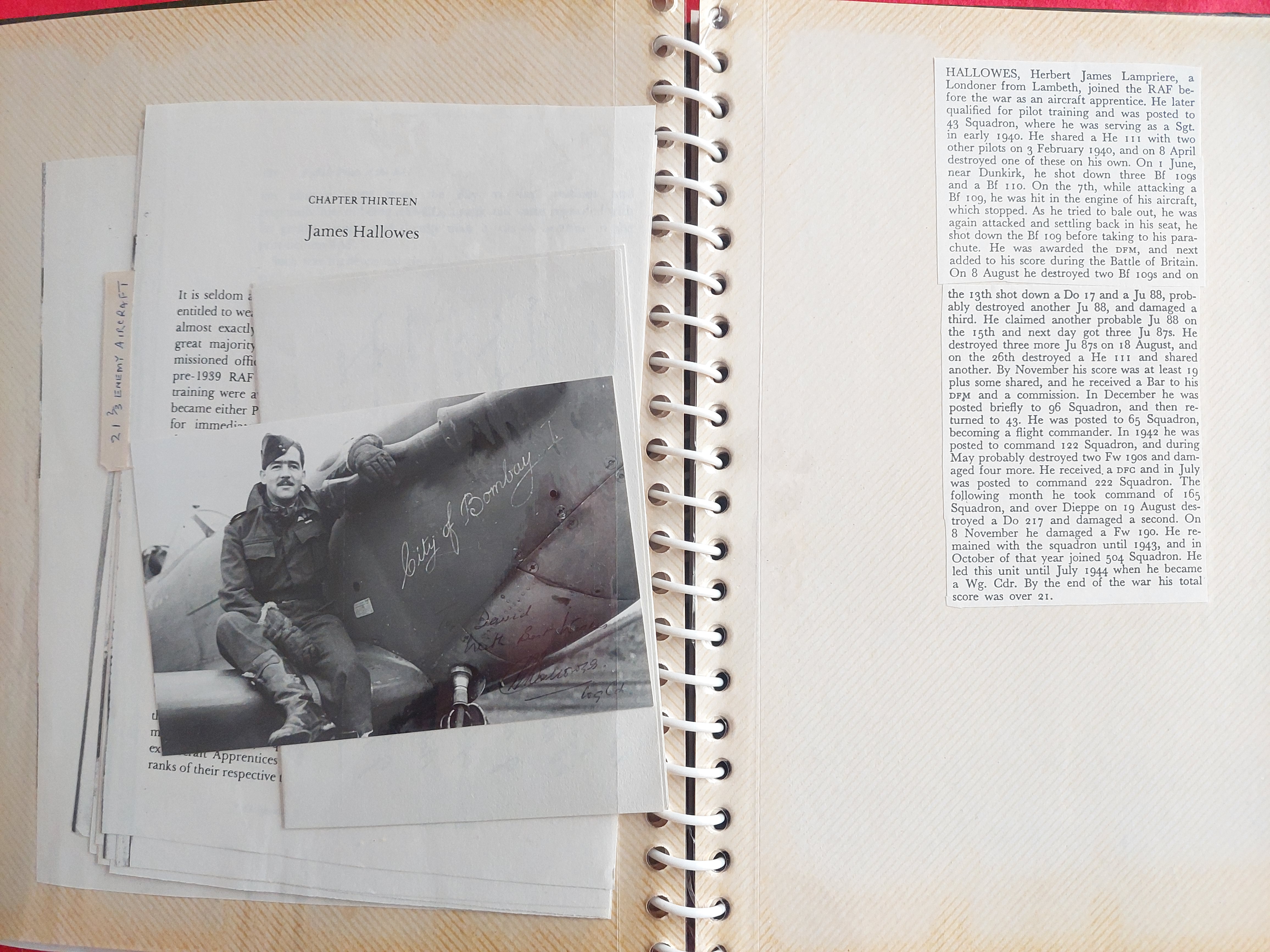 LARGE QUANTITY OF WORLD WAR 2 ROYAL AIR FORCE AUTOGRAPHS AND SIGNED MEMORABILIA - Image 10 of 26